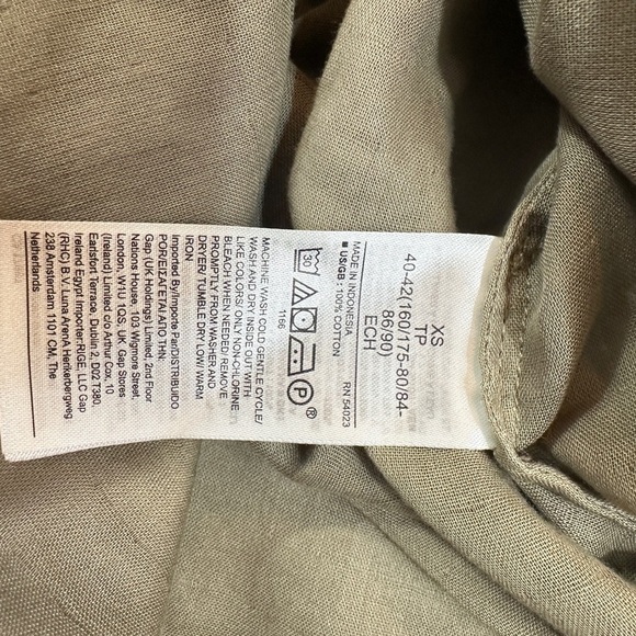 Banana Republic Olive Green Shirt Dress - Picture 12 of 12